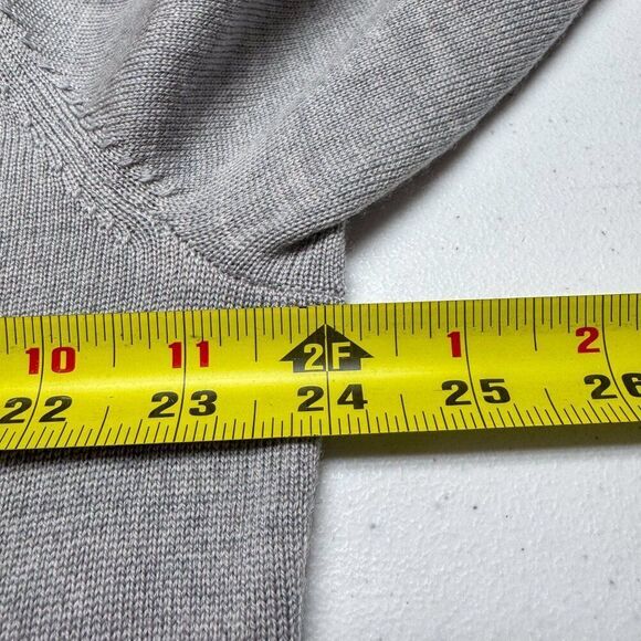 Jos A Bank Sweater Mens XXL Gray Wool Business Casual Outdoor Office Preppy Camp - Picture 10 of 12